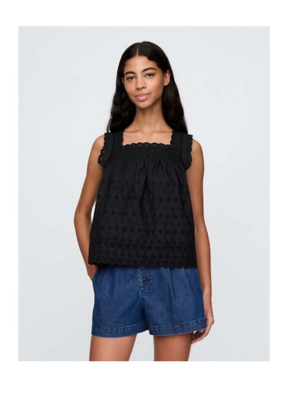 Gap × DÔEN Eyelet Tank Top size S NWT
